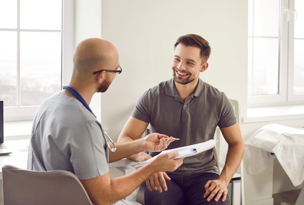 A man receives medication-assisted treatment at Cigna rehab in Tennessee.