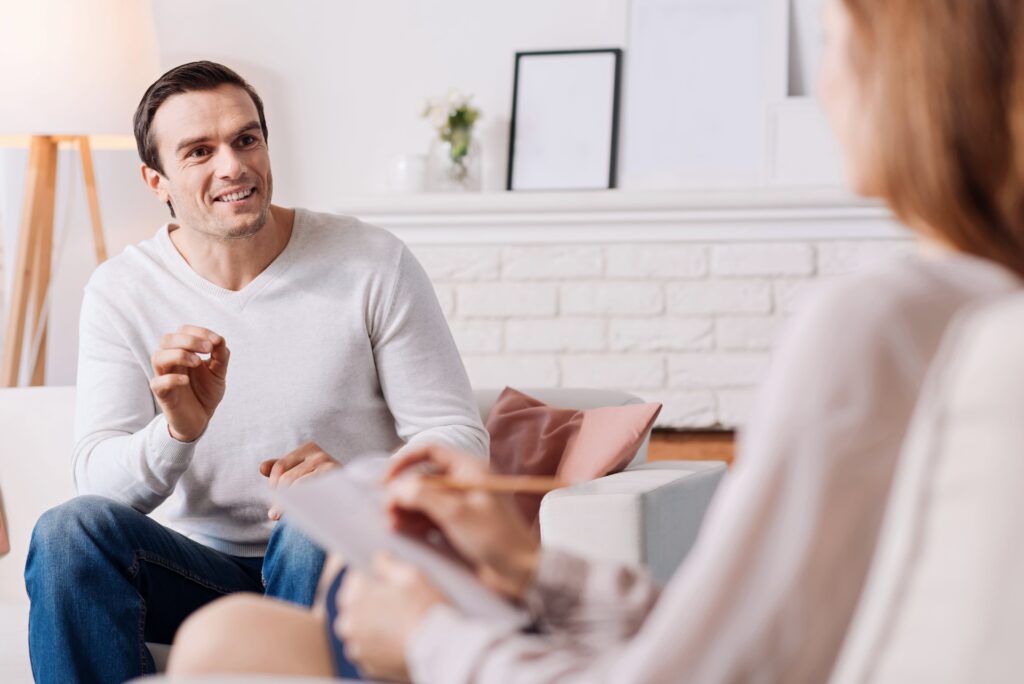 A man enjoys individual treatment during xanax detox in Nashville, TN